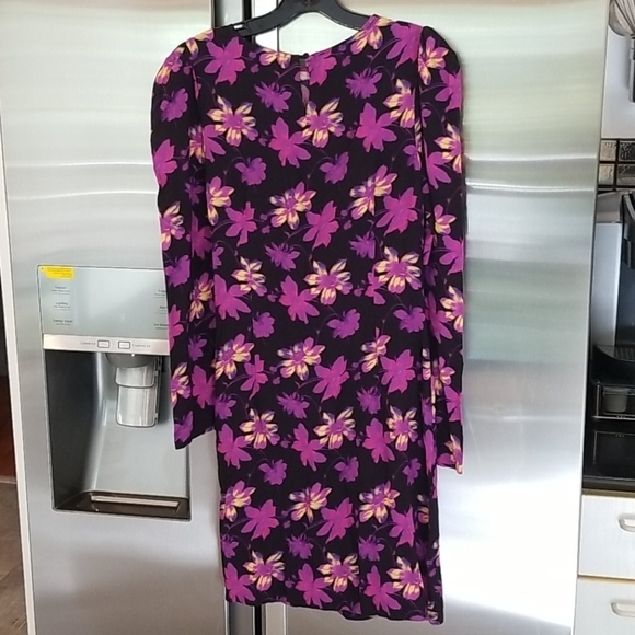 💕MAJE💕 Draped Dress ~ Floral Print T3 US Large L NWT - Picture 9 of 12